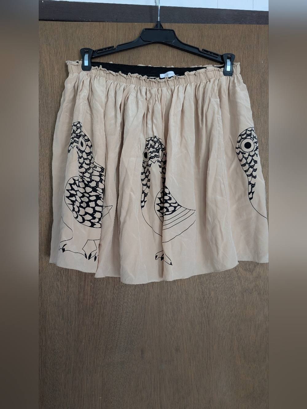 Silk Owl Skirt Formally At Anthropologie